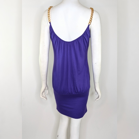 Purple Bobycon Bubble Y2K Dress Summer Club - Picture 2 of 9